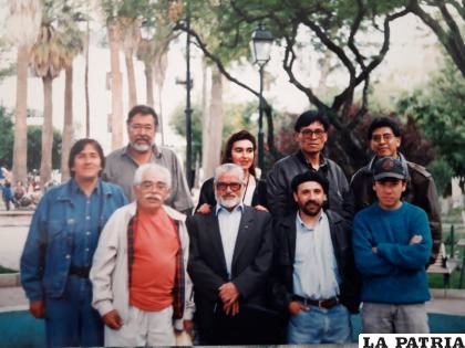 Edwin Guzmán, Iván Decker, Miriam Montaño, Juan Carlos Ramiro Quiroga, Rubén Vargas, Héctor Borda, Alberto Guerra, René Antezana y Benjamín Chávez.