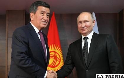 Los líderes de Kirguistán y Rusia /Sputnik
