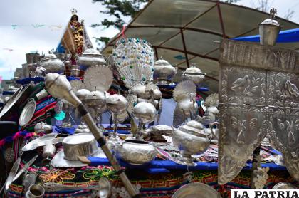 La platería en un cargamento, fruto del auge de la plata en Oruro y ofrenda hacia la Virgen del Socavón /LA PATRIA