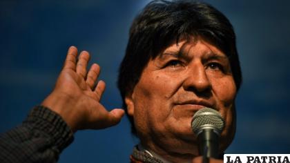 El líder del Movimiento Al Socialismo (MAS), Evo Morales /T?LAM
