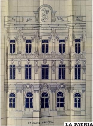 Dibujo arquitectónico hecho por Giovani Chocobar Peralta /Arch. David Bravo 
