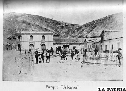Parque ??Simón Bolivar? en 1914, conocido en ese entonces como Abaroa / Resumen de las labores de la municipalidad de 1914

