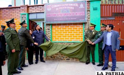 Inauguran ambientes de la Interpol /Policía