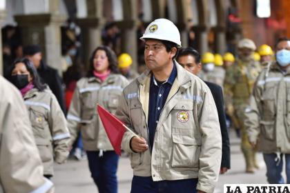 La fuerza laboral presente en el homenaje orureño
