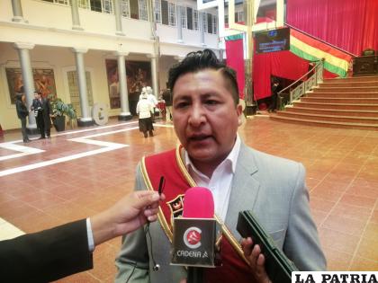 Alcalde Adhemar Wilcarani /LA PATRIA