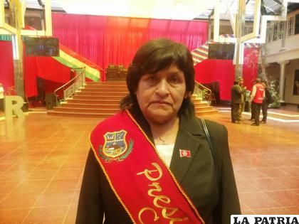 Presidente del CMO, Sara Olivera /LA PATRIA