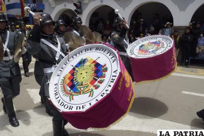 La banda del Ejército 
acompañó durante la jornada
