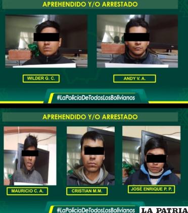Cinco ladrones de mineral fueron enviados a prisión 
/LA PATRIA
