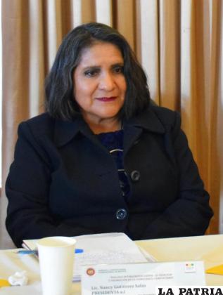 La presidente en ejercicio del TSE, Nancy Gutiérrez