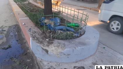 Antes de estrellarse contra la jardinera, el conductor se habría dormido /LA PATRIA