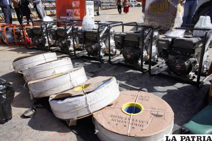 Motobombas ayudarán a los sectores donde hubo inundaciones /Gobernación