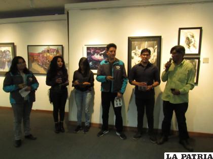 Algunos de los expositores durante la inauguración /Cortesía
