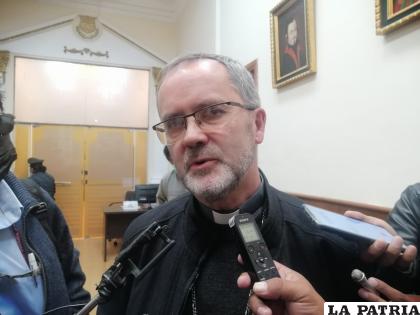 Obispo de la Diócesis de Oruro, Monseñor Cristóbal Bialasik /LA PATRIA
