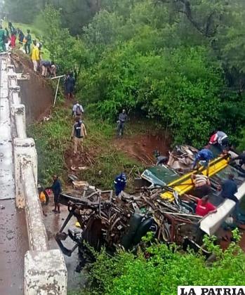 Aun investigan las causas del accidente fatal /RRSS
