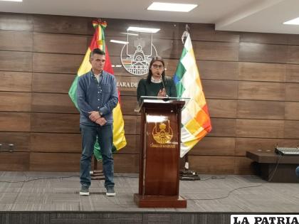 La conferencia de prensa realizada por los legisladores de Comunidad Ciudadana /LA PATRIA