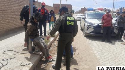 Rescatan al delincuente y lo trasladan a instalaciones del â€œverde olivoâ€ /LA PATRIA