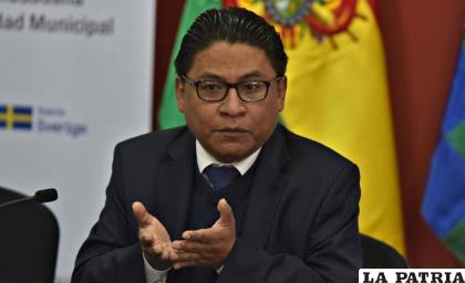 El ministro de Justicia, Iván Lima /Archivo La Razón