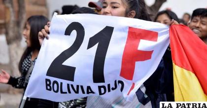 Una movilización del 21F /Archivo Internet