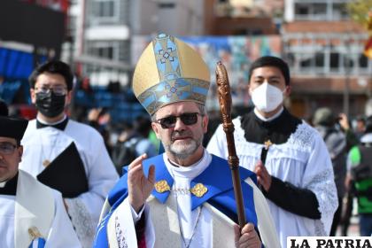 El obispo de la Diócesis de Oruro, monseñor Cristóbal Bialasik