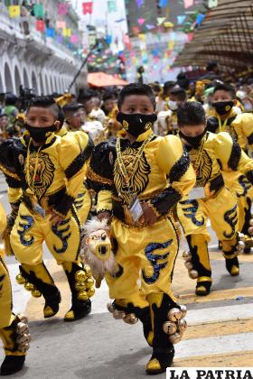 Caporales Ignacio León caracterizados por sus colores amarillo y negro /LA PATRIA
