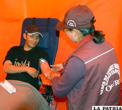 Una disposición municipal interrumpió la humanitaria tarea de lograr donativos de sangre