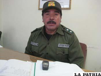 El comandante de la Policía Caminera, Tcnl. Flavio Ballesteros