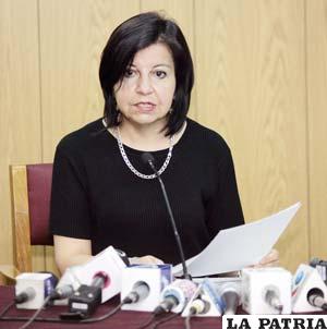 Ministra de Desarrollo Productivo, Teresa Morales 