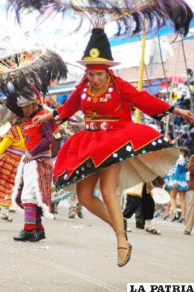 Saltos elegantes que imitan al ñandú andino, en los Suri Sicuris