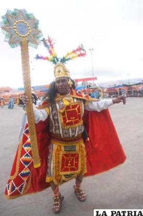 Danza de los incas que presenta a los personajes de la conquista española