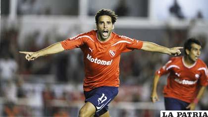 Patricio Rodríguez, goleador de Independiente