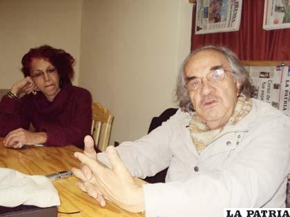Estela Quintar y Hugo Zemelman explican la finalidad del taller que comienza hoy 