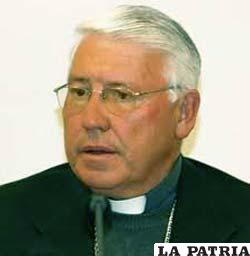 Director de Caritas Bolivia y Obispo de El Alto, monseñor Jesús Juárez