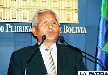 El Ministro de Trabajo, Empleo y Previsión Social, Félix Rojas