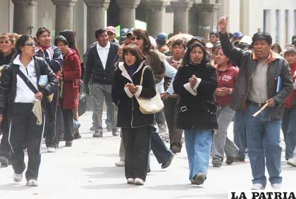 Maestros anuncian para hoy desarrollar una gran marcha de protesta en contra del incremento salarial