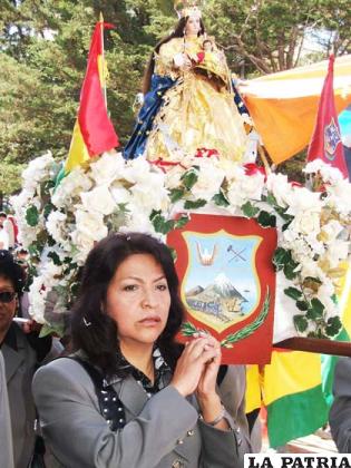 La devoción a la Virgen del Socavón está enraizada en el pueblo