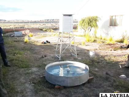 La nueva estación meteorológica que se instaló en Curahuara de Carangas