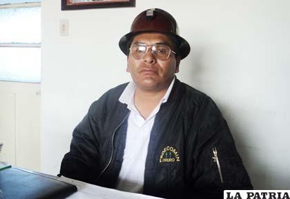Agustín Choque, presidente de la Fedecomin