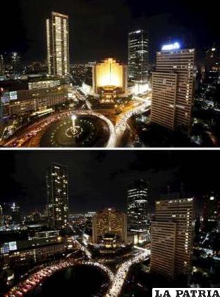Se apagaron las luces de varios monumentos mundiales durante la denominada Hora del Planeta