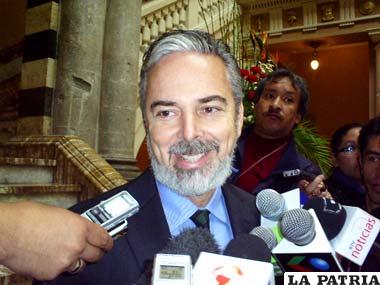 Canciller de la República Federativa de Brasil, Antonio Patriota, en Palacio de Gobierno