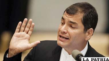 Presidente de Ecuador, Rafael Correa, aseguró que el narcotráfico domina “territorios completos” en México