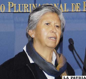 Nilda Heredia, ministra de Salud