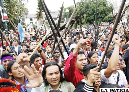 Indígenas iniciaron marcha contra el actual gobierno presidido por Rafael Correa