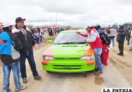 El coche de Jairo Chura que concurrirá al nacional de Potosí