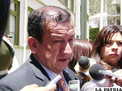 El viceministro de Seguridad Ciudadana, Miguel Vásquez