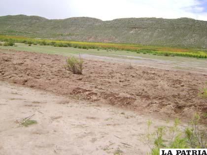 Sector en conflicto limítrofe entre Oruro y Potosí