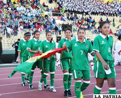 Integrantes de la selección boliviana