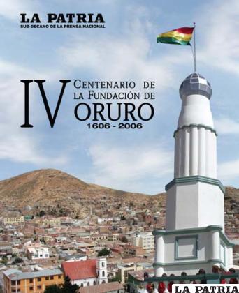 Portada de la edición especial dedicada al Cuarto Centenario de la fundación de Oruro