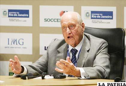 El ex presidente de la Federación Internacional de Asociaciones de Fútbol (FIFA), Joao Havelange
