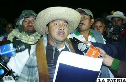 El presidente de la Cidob, Adolfo Chávez informó que el 25 de abril se inicia la IX marcha del Tipnis