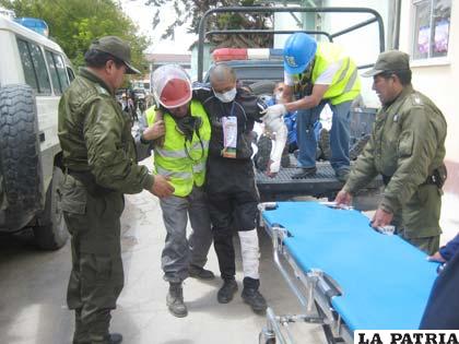 Un grupo de heridos llegó al Hospital General “San Juan de Dios”
